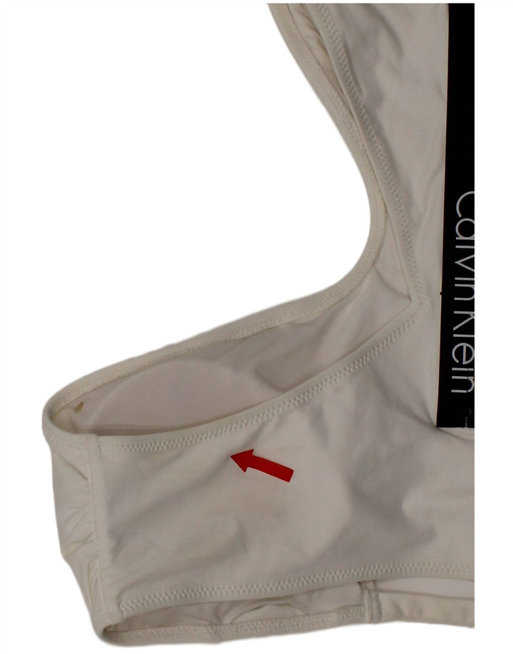 Женские купальники с рисунком Calvin Klein, большой размер, белый полиэстер