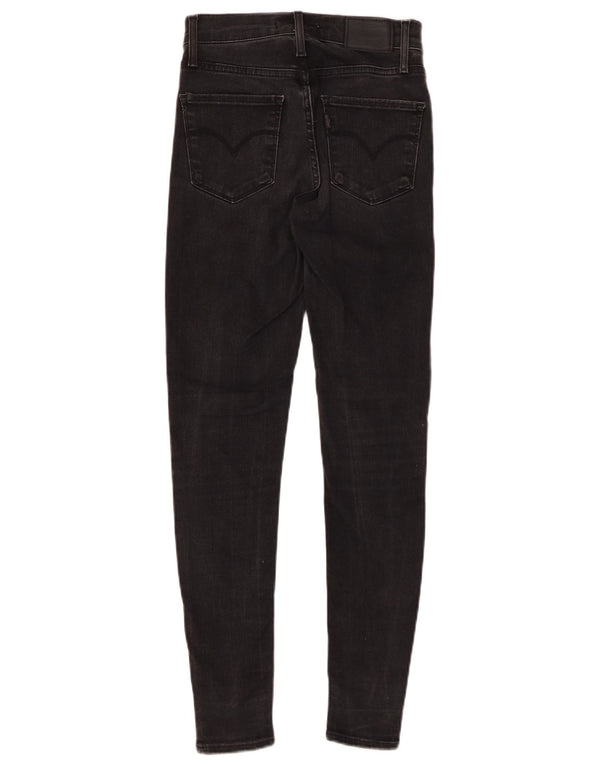 LEVI'S Womens 720 High Rise Super Skinny Jeans W23 L28  Black