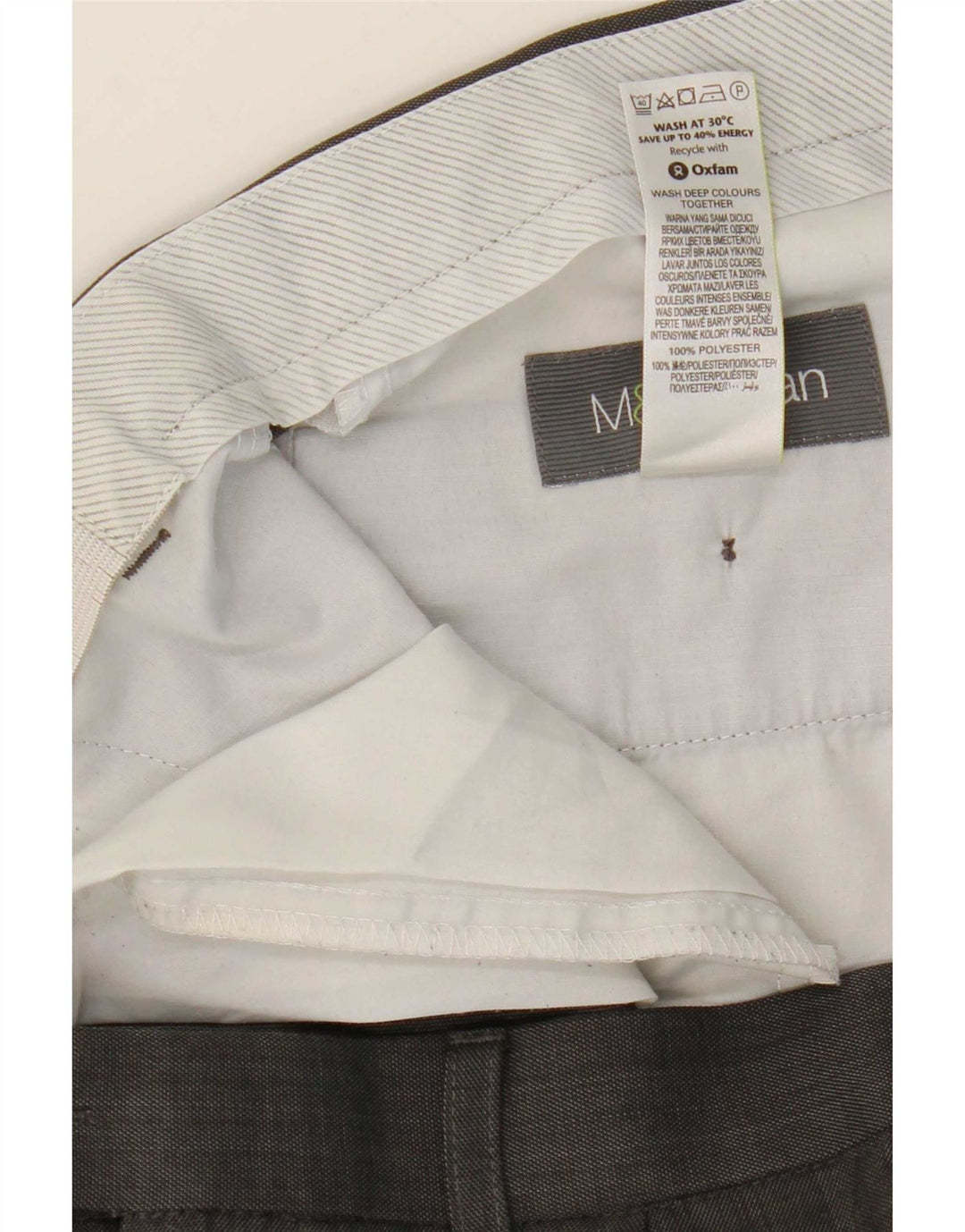 Мужские костюмные брюки Marks & Spencer W34 L31 черные из полиэстера