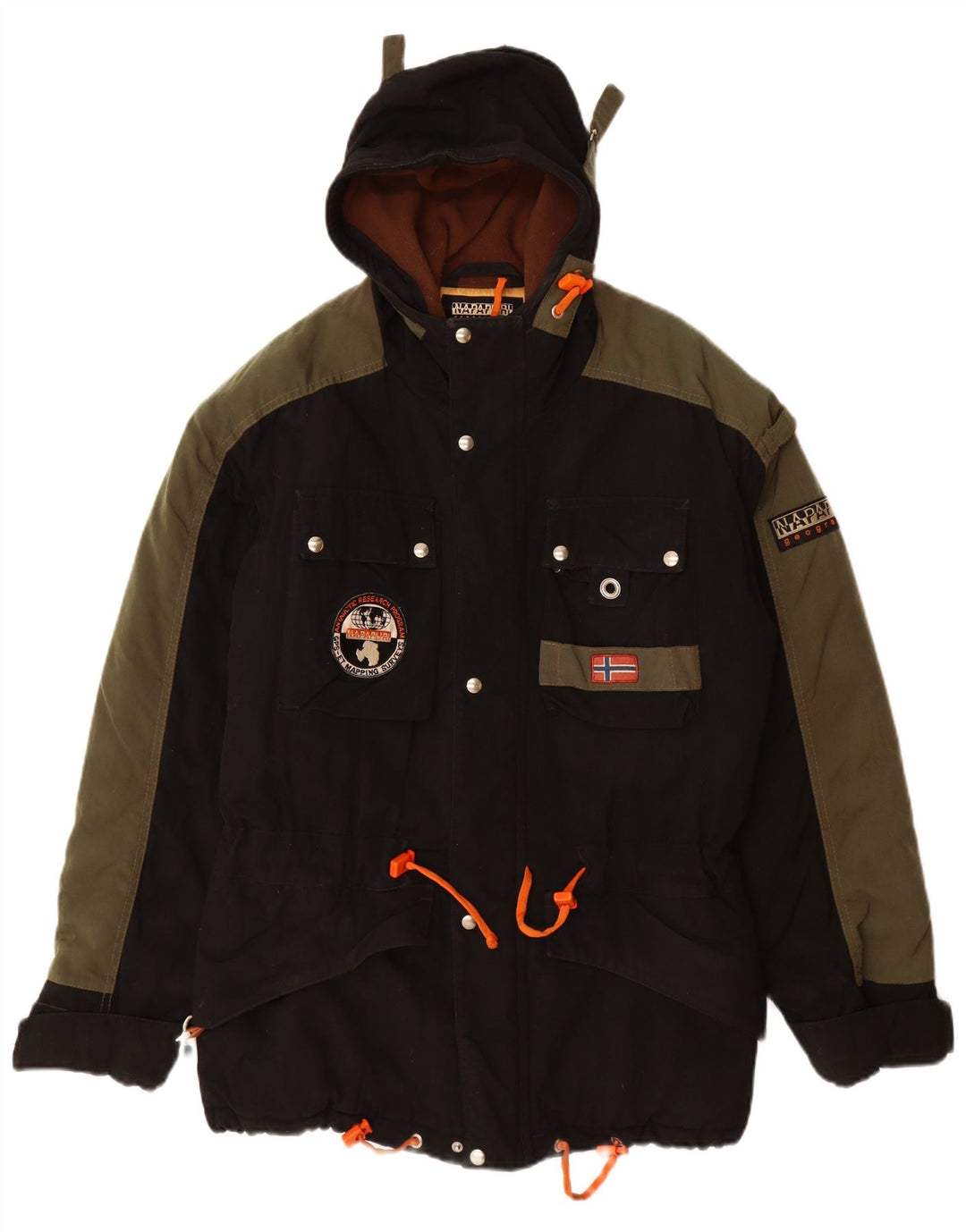 Мужская ветровка с капюшоном NAPAPIJRI UK 38, средний черный полиамид