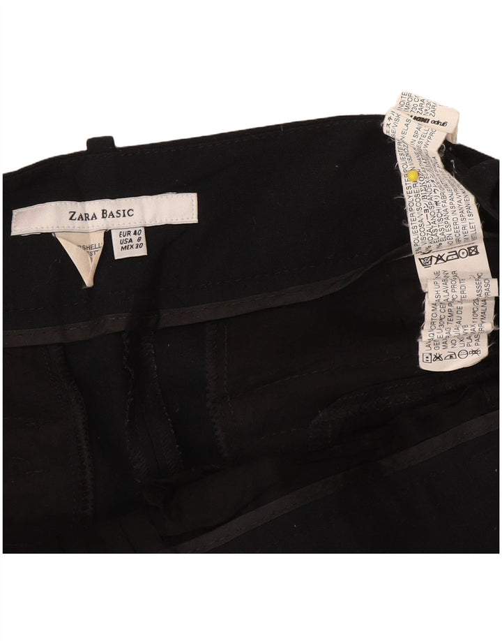 Женские брюки чинос Zara Bootcut EU 40 Medium W30 L28, черный полиэстер
