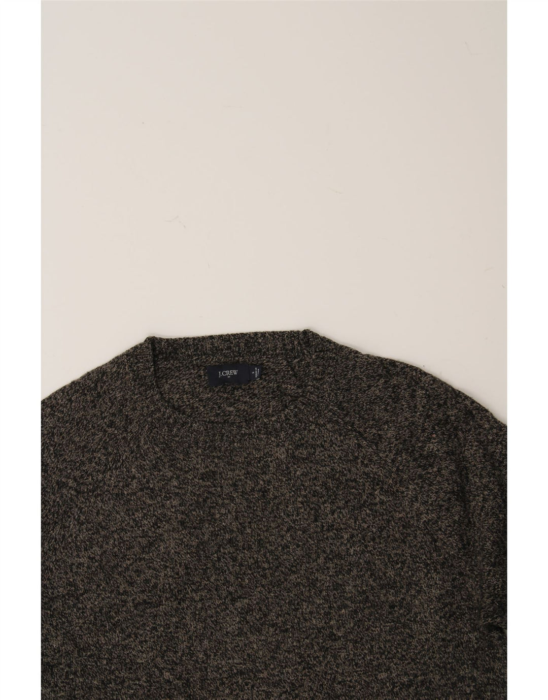 J. CREW Womens Oversized Crew Neck Jumper Sweater UK 10 Small Grey Flecked Vintage J. Crew and Second-Hand J. Crew from Messina Hembry 