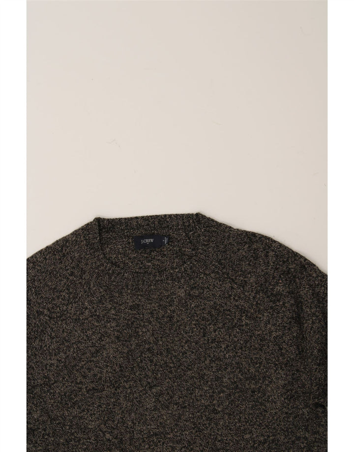 J. CREW Womens Oversized Crew Neck Jumper Sweater UK 10 Small Grey Flecked Vintage J. Crew and Second-Hand J. Crew from Messina Hembry 
