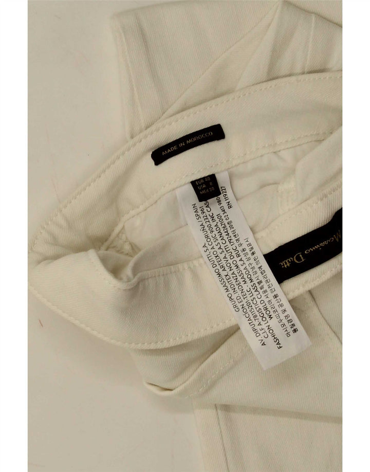 Женские узкие джинсы Massimo Dutti EU 40 MMedium W30 L26, белый хлопок