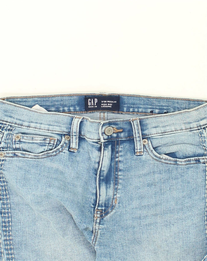 GAP Womens High Rise Jegging Jeans US 2 XS W26 L28 Blue Cotton | Vintage Gap | Thrift | Second-Hand Gap | Used Clothing | Messina Hembry 