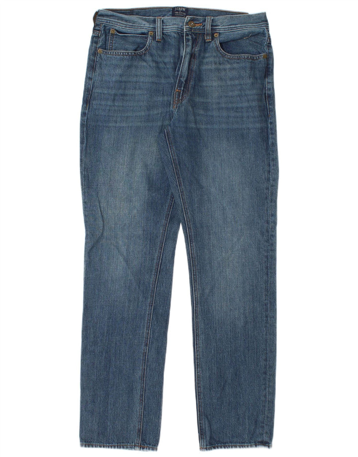 Мужские прямые джинсы J. CREW The Sutton W30 L30, синий хлопок