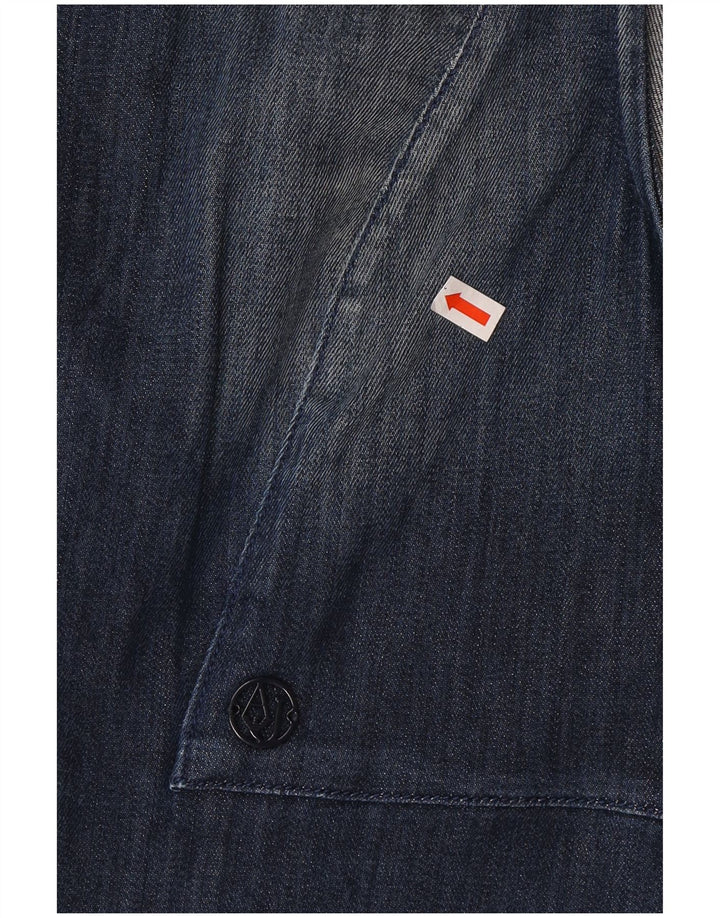 Женское джинсовое платье без рукавов Armani Jeans, США 40, маленькое синее, хлопок