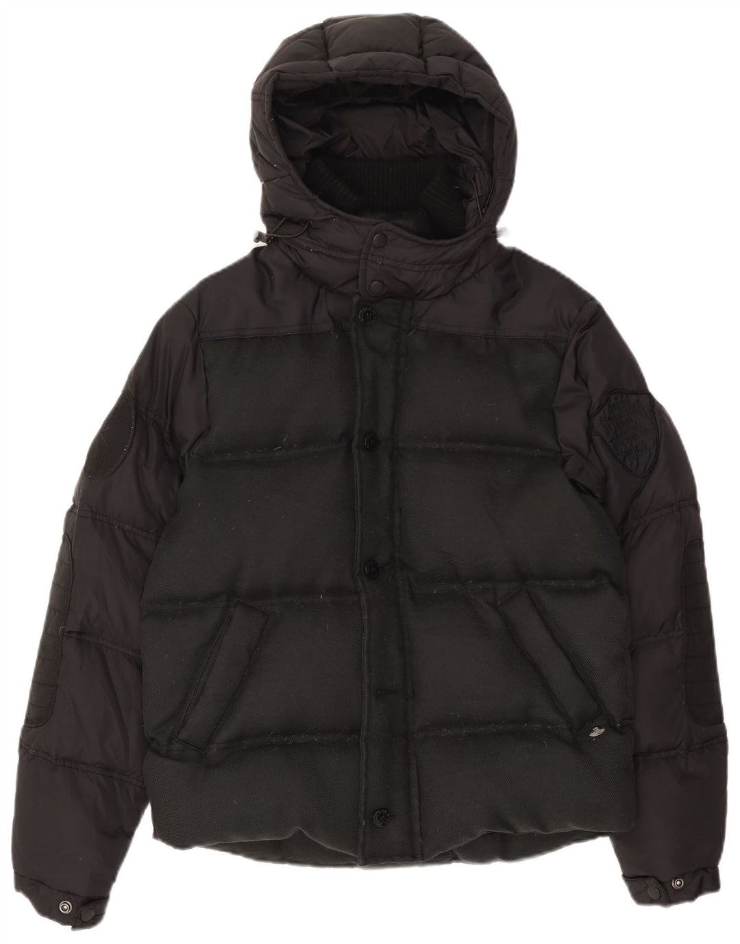 Мужская утепленная куртка Scotch & Soda UK 38, средний черный нейлон