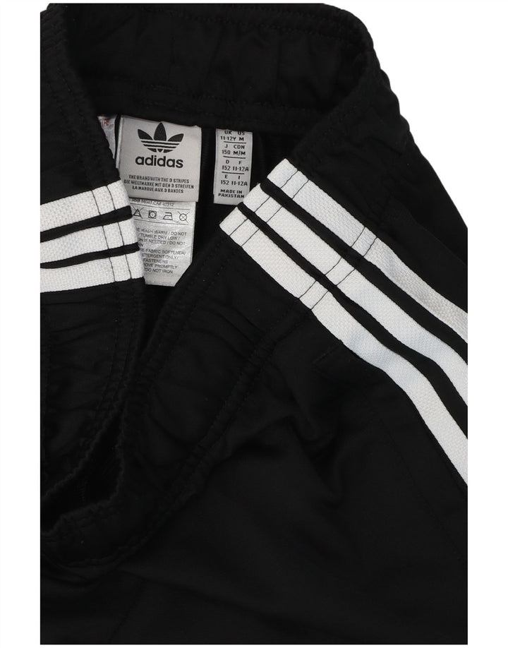 Спортивный костюм Adidas для мальчиков, брюки для бега, 11-12 лет, черный полиэстер