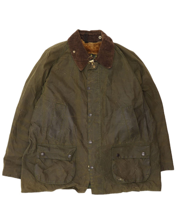 Мужская куртка Barbour из вощеного хлопка UK 46 3XL Хаки Хлопок
