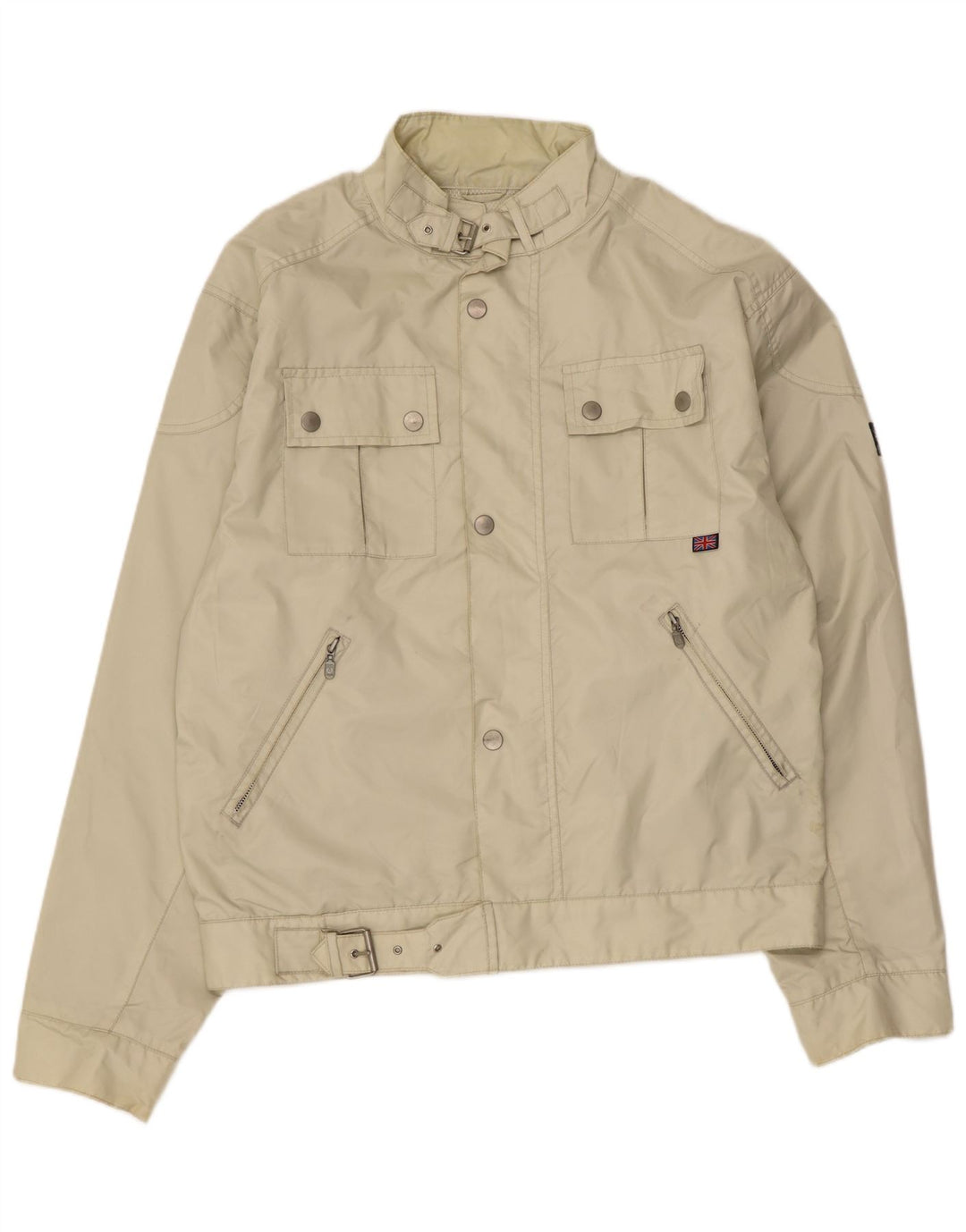 Мужская куртка Belstaff UK 42 XL, бежевый нейлон