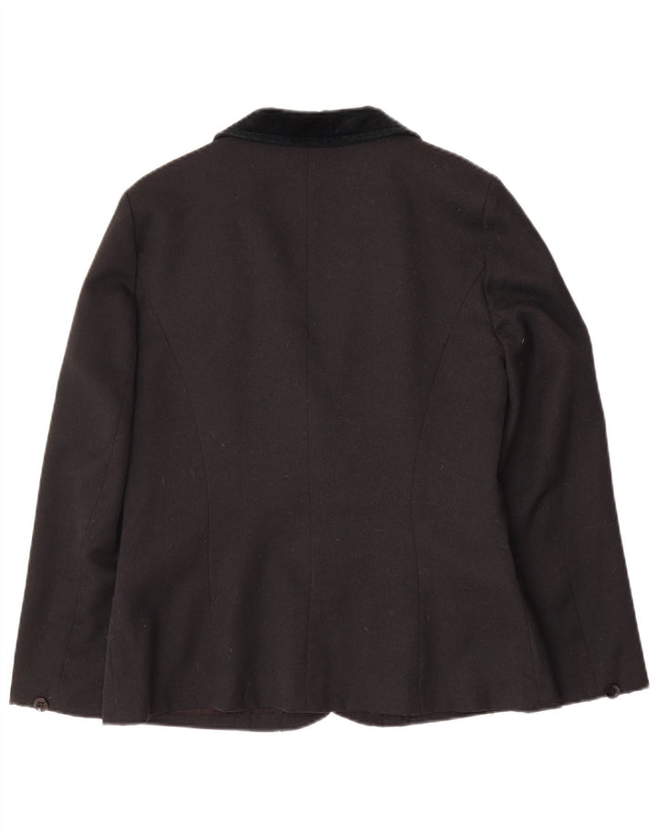 Женский пиджак Rosami на 2 пуговицах UK 14, большой черный ацетат