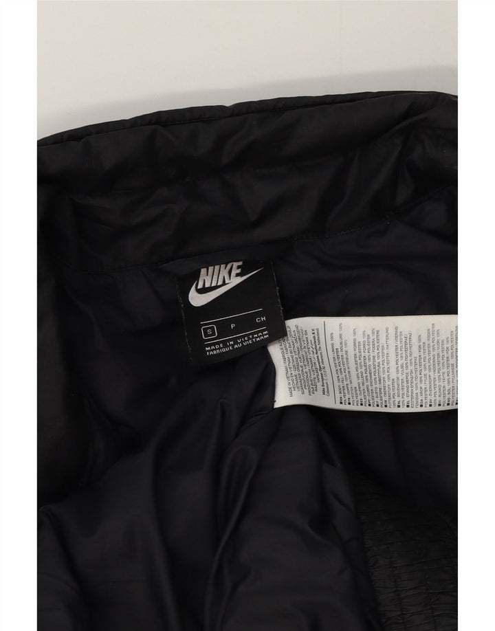 Мужская стеганая куртка Nike UK 36, маленькая, черная, полиэстер