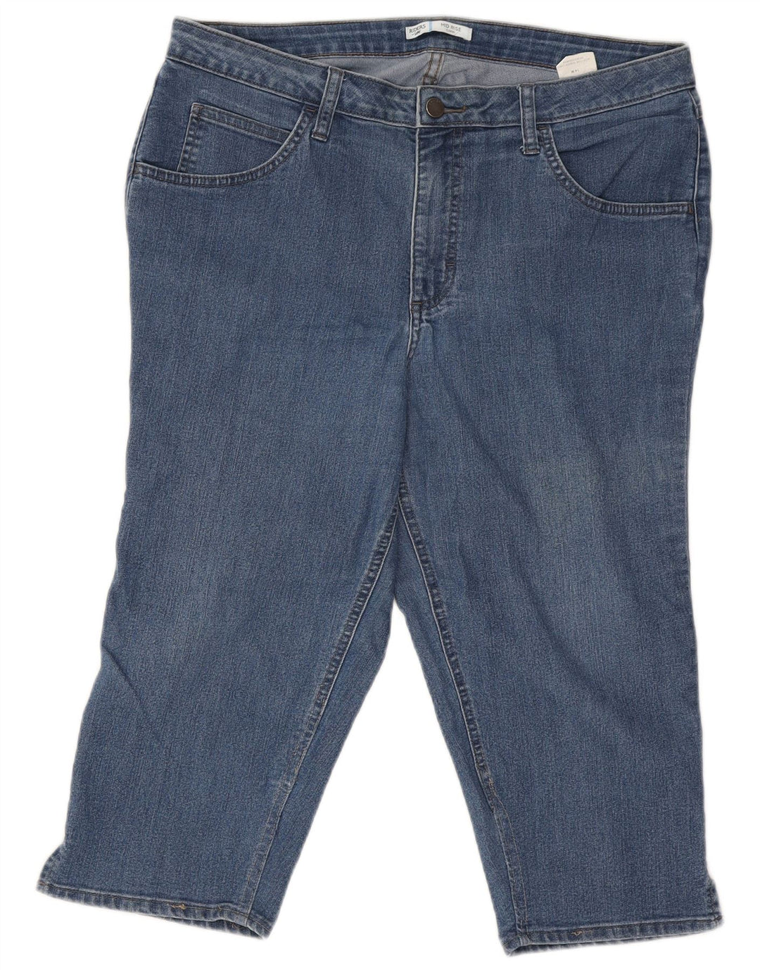 Женские капри Lee Riders со средней посадкой США 14, большие размеры W32 L18, синий хлопок