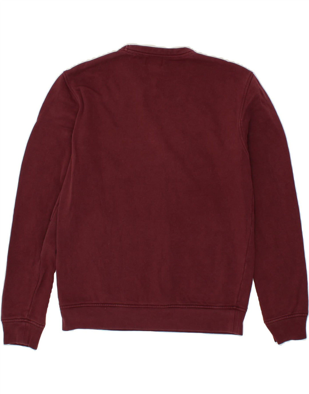 WOOLRICH Womens Oversized Graphic Sweatshirt Jumper UK 10 Small Maroon Vintage Woolrich and Second-Hand Woolrich from Messina Hembry 