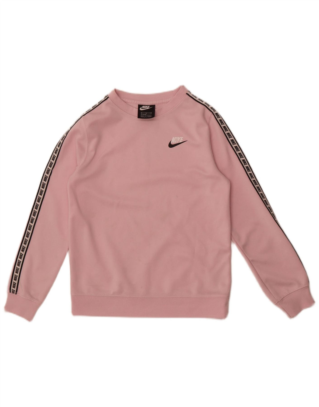 Джемпер с рисунком Nike для девочек 10–11 лет, средний розовый полиэстер