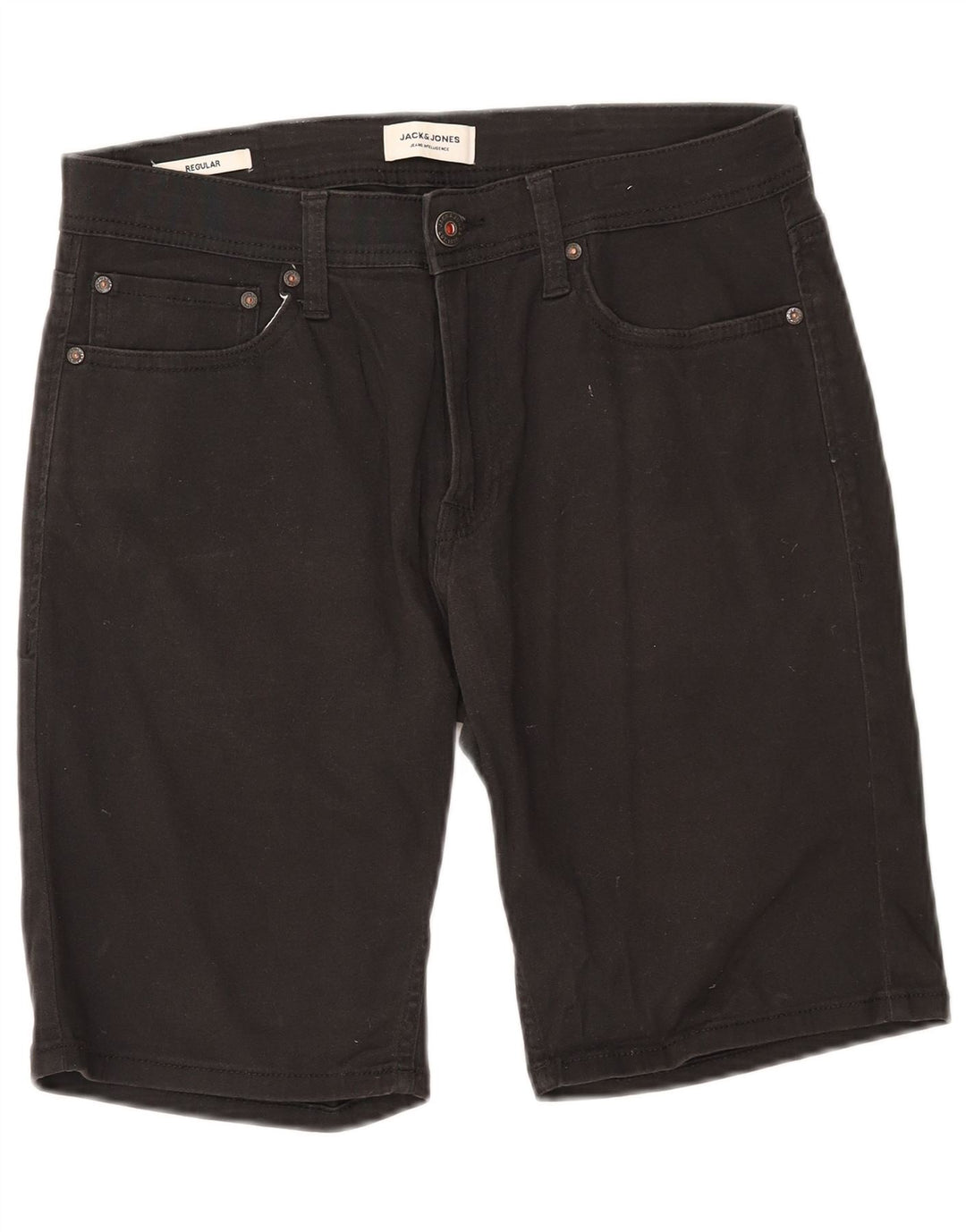 Мужские повседневные шорты Jack & Jones Regular W32, черные, хлопковые