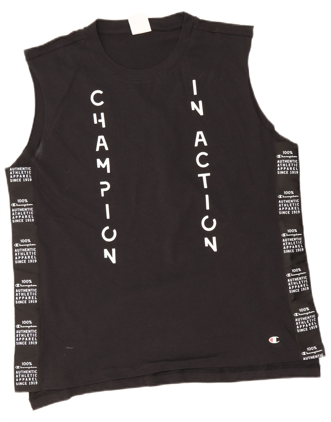 Мужской жилет с рисунком Champion XL, черный хлопок