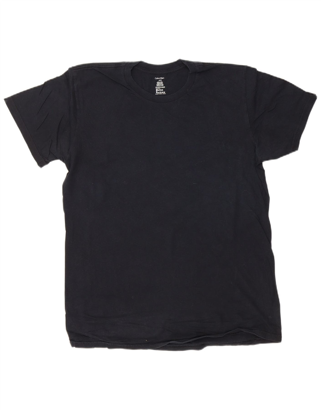 CALVIN KLEIN Мужская футболка из хлопка среднего размера, темно-синего цвета