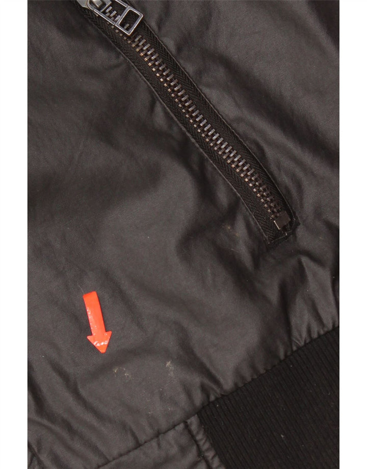 Винтажная мужская куртка UK 40, большая, черная, хлопковая