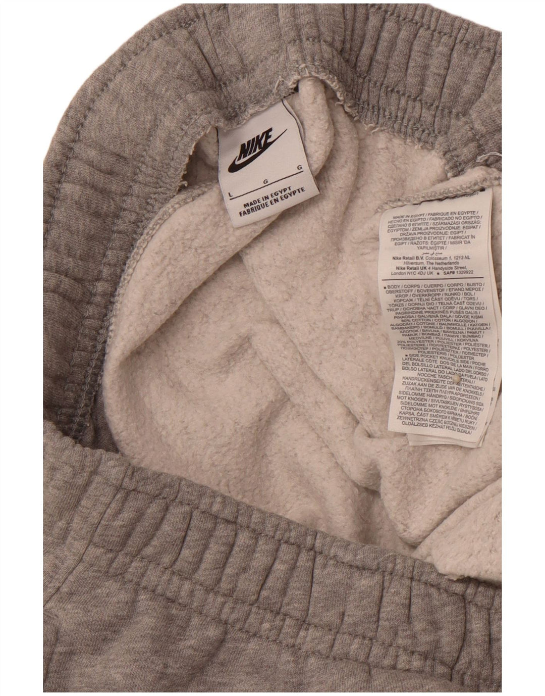 Мужские спортивные брюки NIKE, джоггеры, большие серые, хлопковые