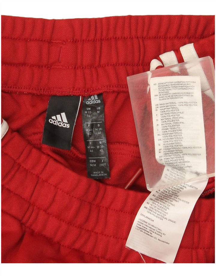Женские спортивные брюки Adidas UK 12/14, средний красный полиэстер