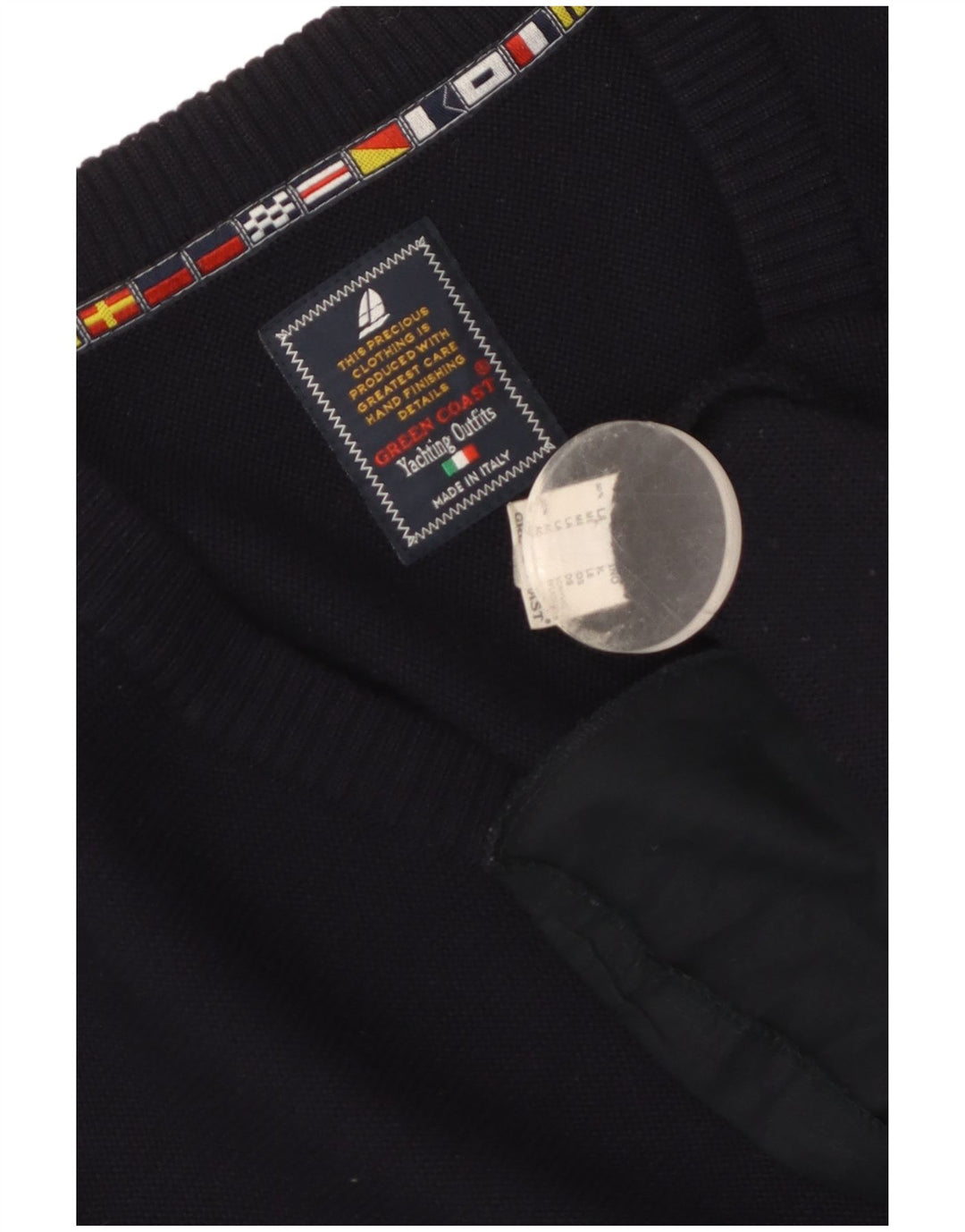 Мужской кардиган GREEN COAST IT 54 XL Темно-синий из мериносовой шерсти