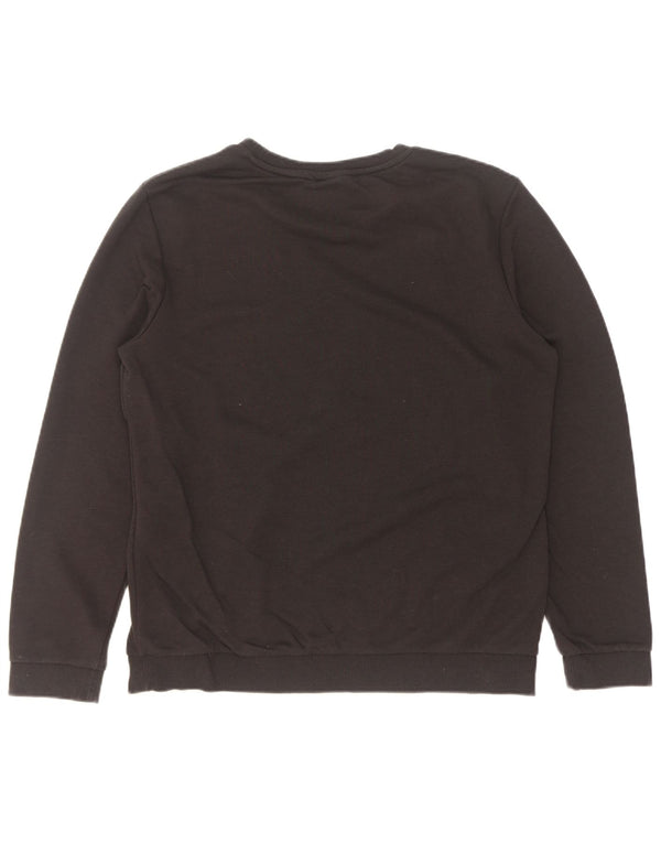 Женский свитер с рисунком Adidas UK 12/14, средний, черный, хлопок