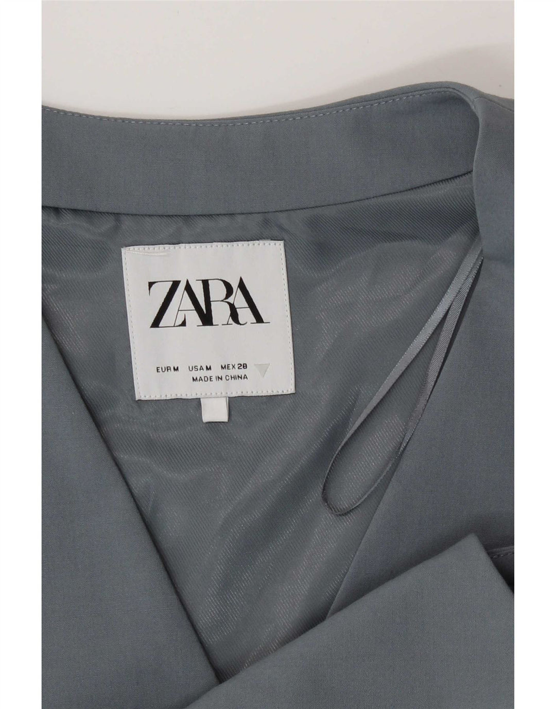 Женский жилет Zara UK 12, средний серый полиэстер