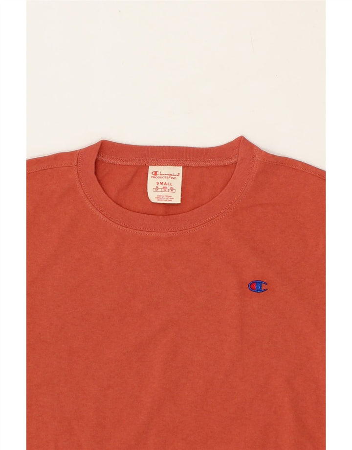 CHAMPION Womens Oversized T-Shirt Top UK 10 Small Red Cotton Vintage Champion and Second-Hand Champion from Messina Hembry 