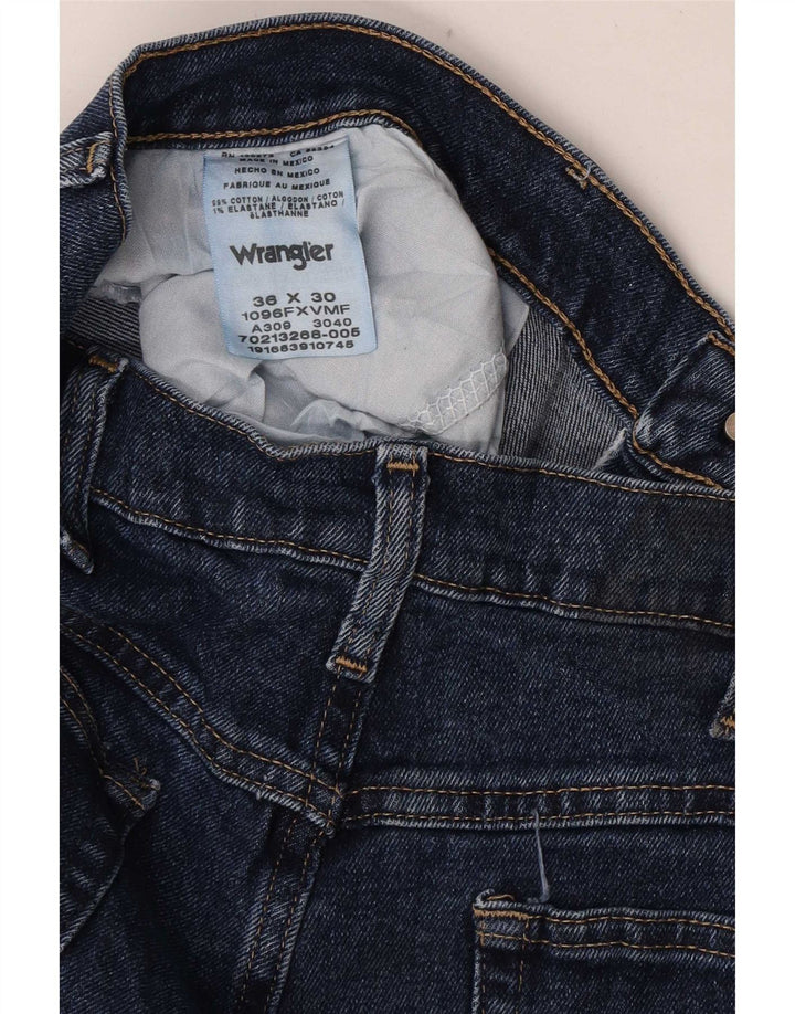Мужские прямые джинсы Wrangler W36 L30 синие, хлопок