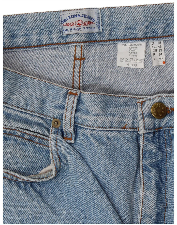 Женские джинсовые шорты с высокой талией ARIZONA W33, большие синие, хлопок