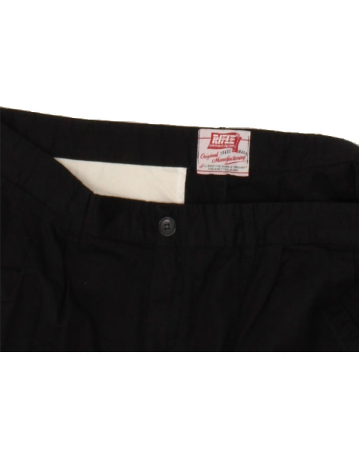 RIFLE Womens Pegged Crop Suit Trousers W34 L26 Black Vintage Rifle and Second-Hand Rifle from Messina Hembry 