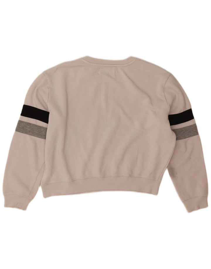 Женский укороченный джемпер оверсайз Fila UK 16, большой Off White