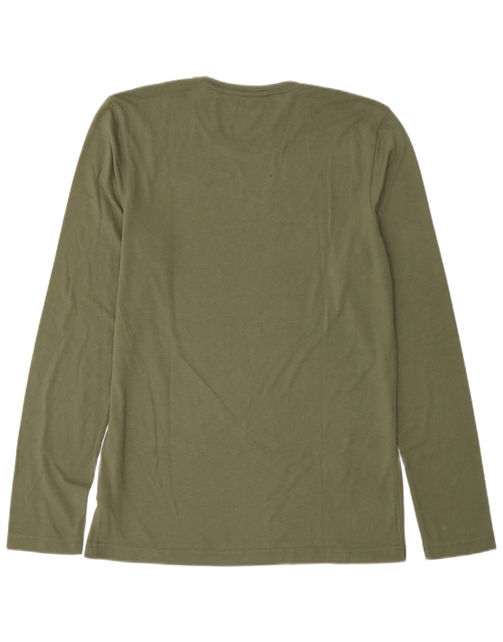 Мужская футболка ADIDAS Olympic Games с длинным рукавом, Великобритания, 40/42, средний цвет, хаки, полиэстер