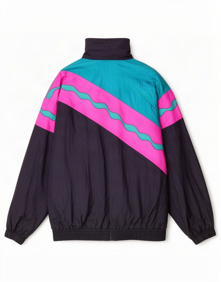 Мужской спортивный костюм Sergio Tacchini IT 46, маленький темно-синий с цветными блоками
