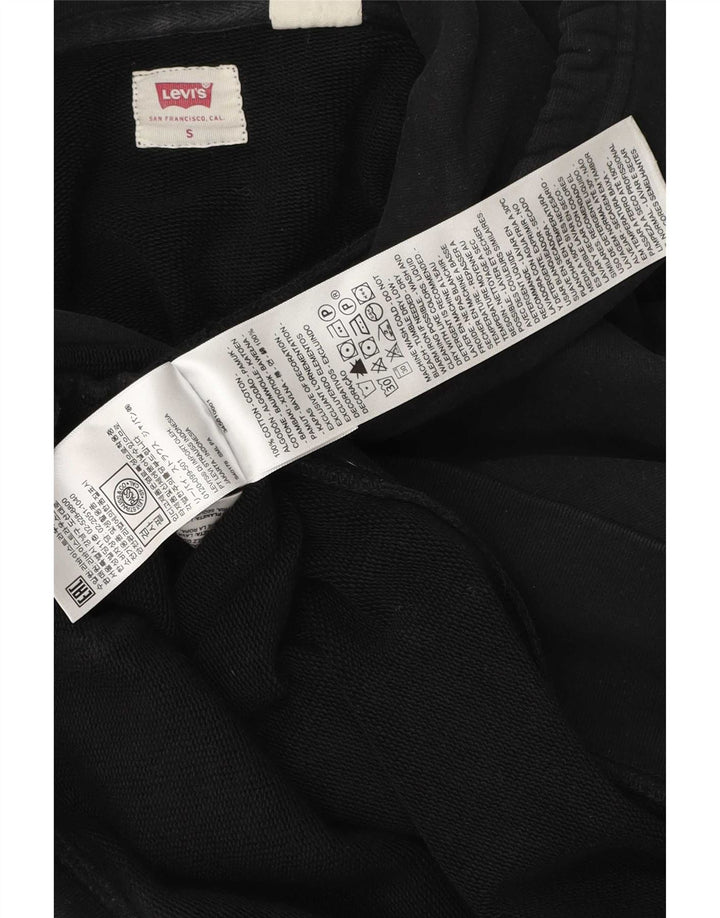 Мужской джемпер с капюшоном Levi's, маленький черный, хлопок
