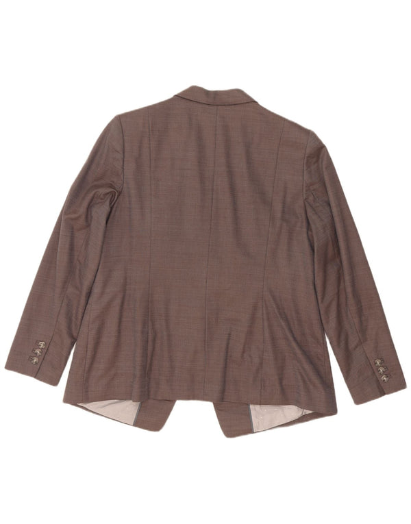 Женский пиджак на 1 пуговице Marks & Spencer UK 18 XL Серый вискоза