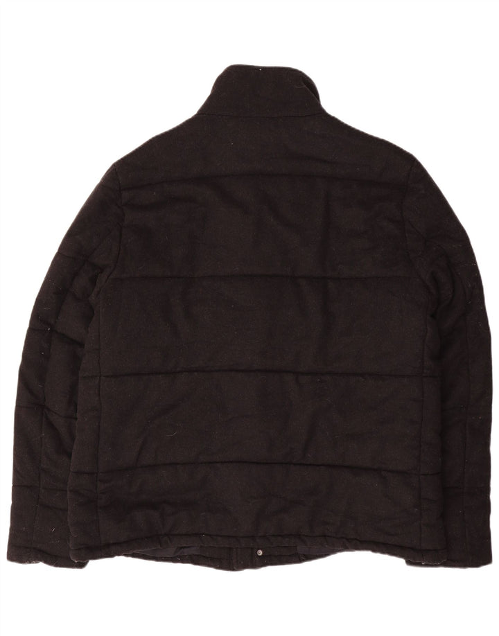 Мужская стеганая куртка Reiss UK 42 XL, черная шерсть