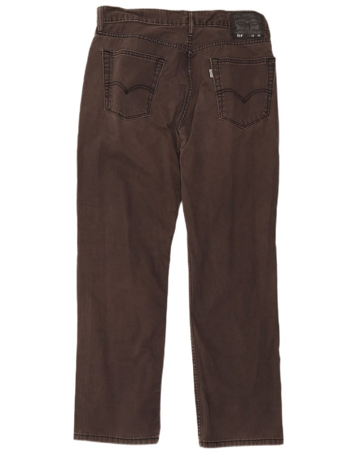 Мужские прямые джинсы Levi's 514 W33 L30 серые, хлопок
