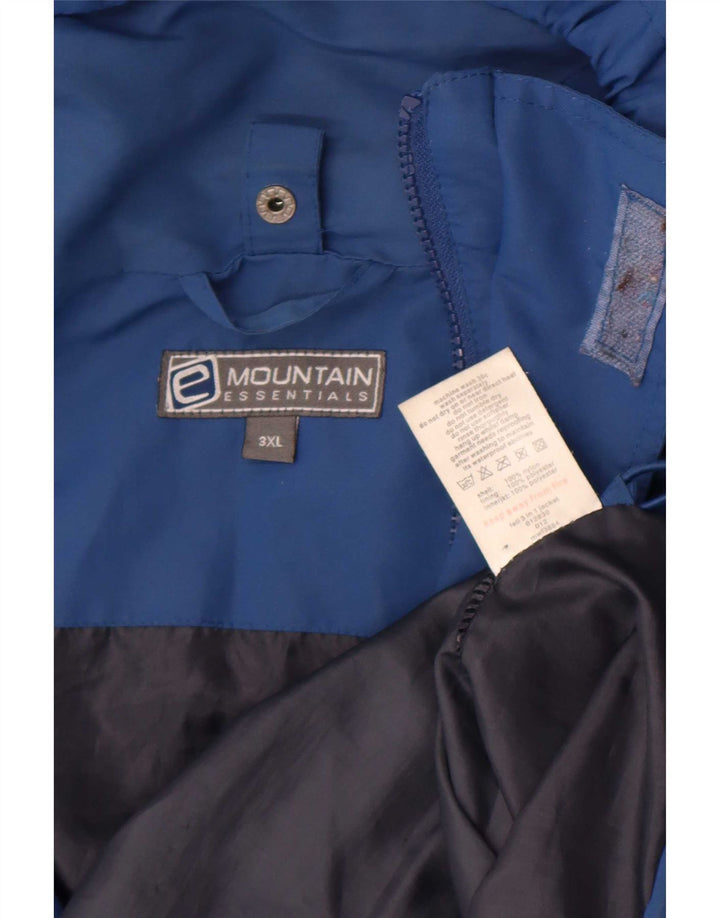 Мужская дождевик с капюшоном Mountain Essentials UK 46 3XL Синий Нейлон