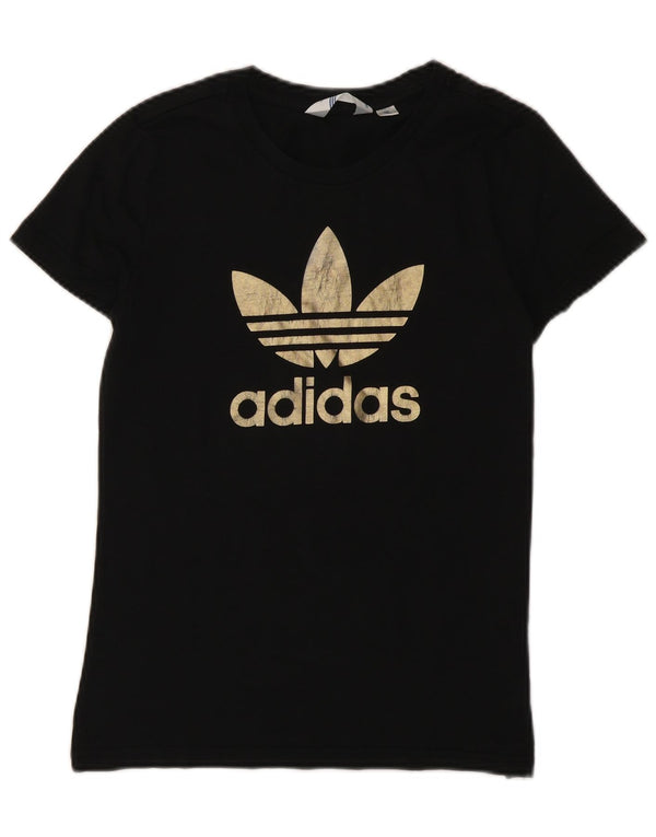Женская футболка с рисунком Adidas Top IT 42 Medium Black Cotton