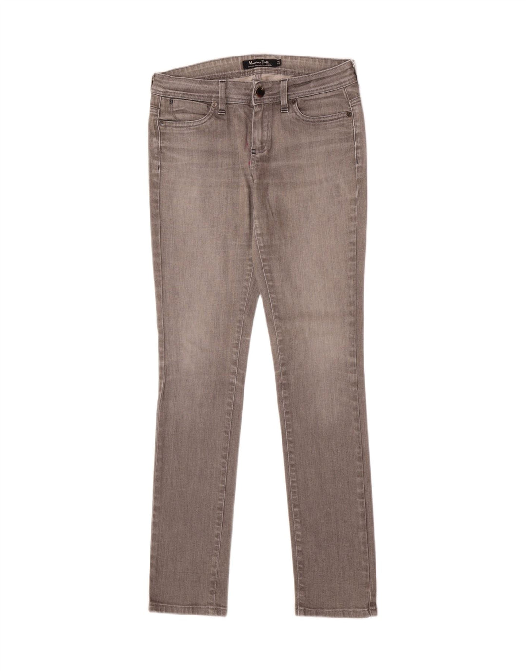Женские джинсы скинни Massimo Dutti W28 L33 Серые, хлопок