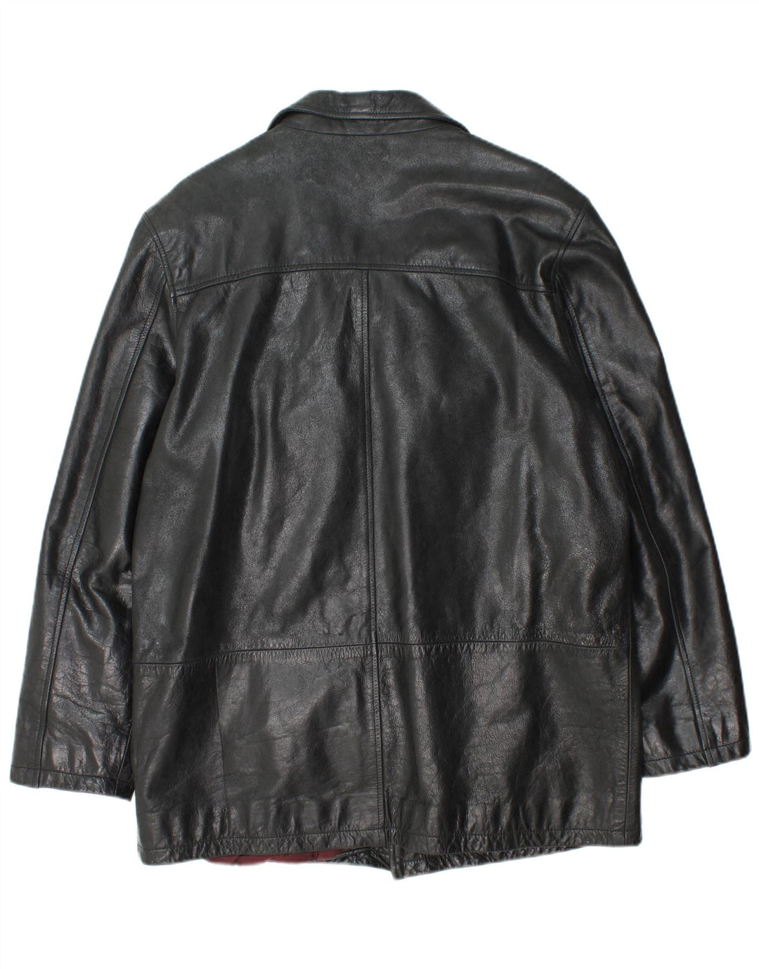 Куртка мужская кожаная MONTANA UK 36 маленькая черная кожаная