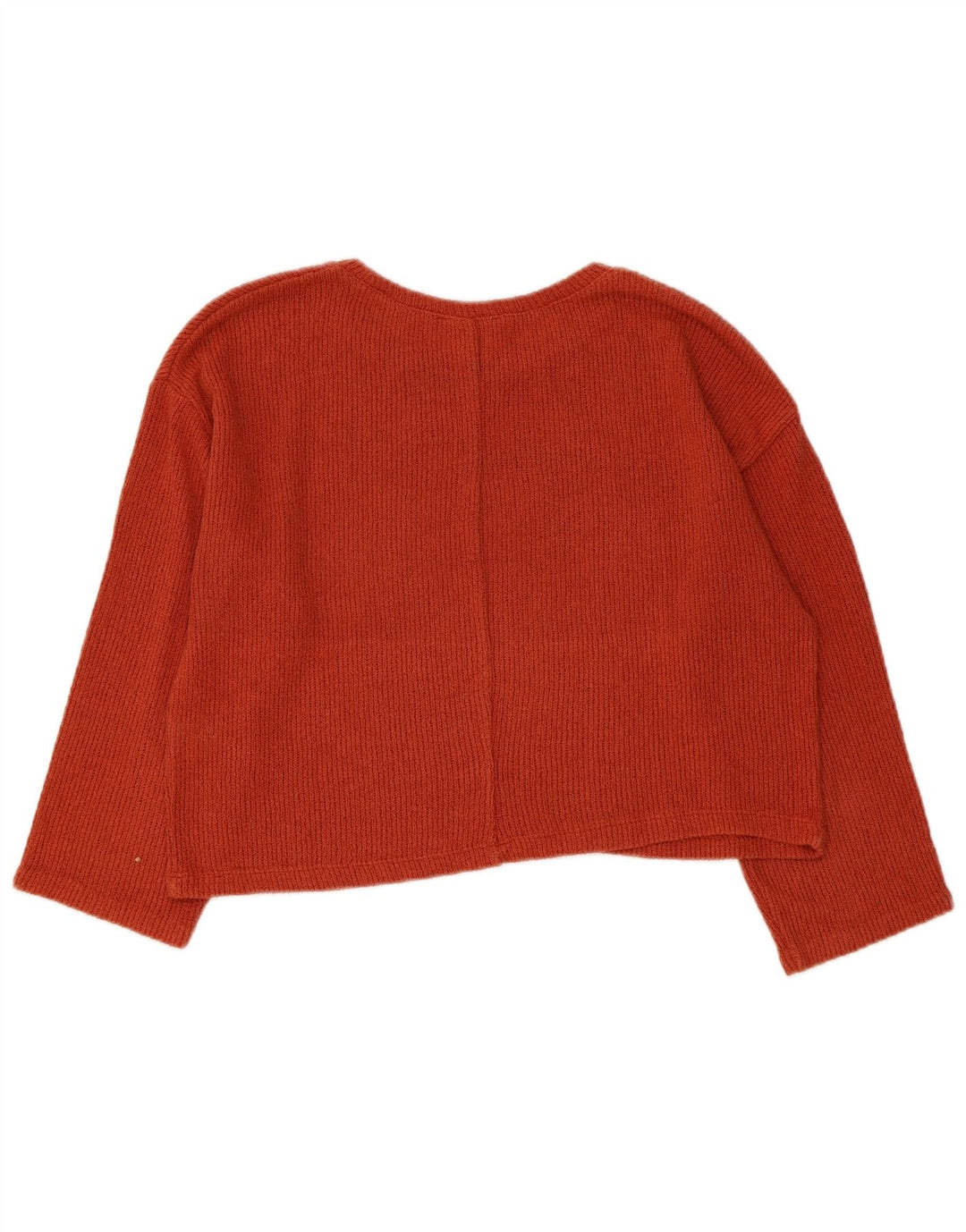 Женский укороченный джемпер с вырезом лодочкой ZARA Trafaluc, Великобритания, 16, большой темно-бордовый цвет