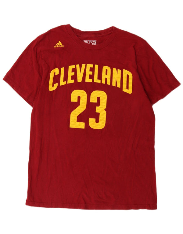 Adidas Мужская футболка с рисунком Cleveland Top Medium Red Cotton