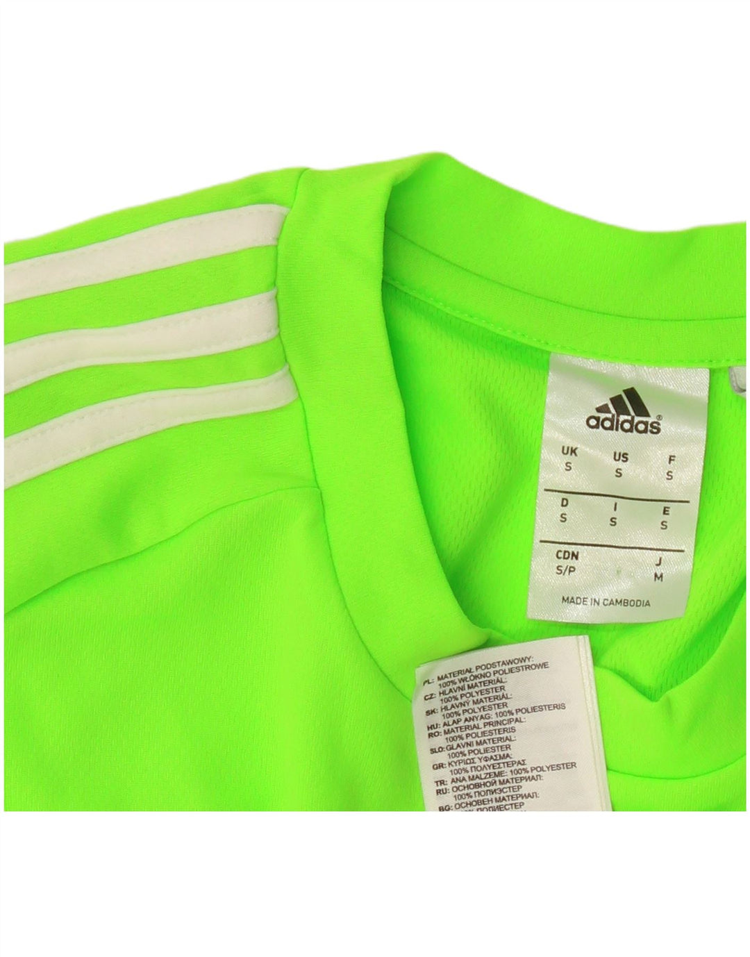 Мужская футболка Adidas Climalite, маленький зеленый полиэстер с цветными блоками