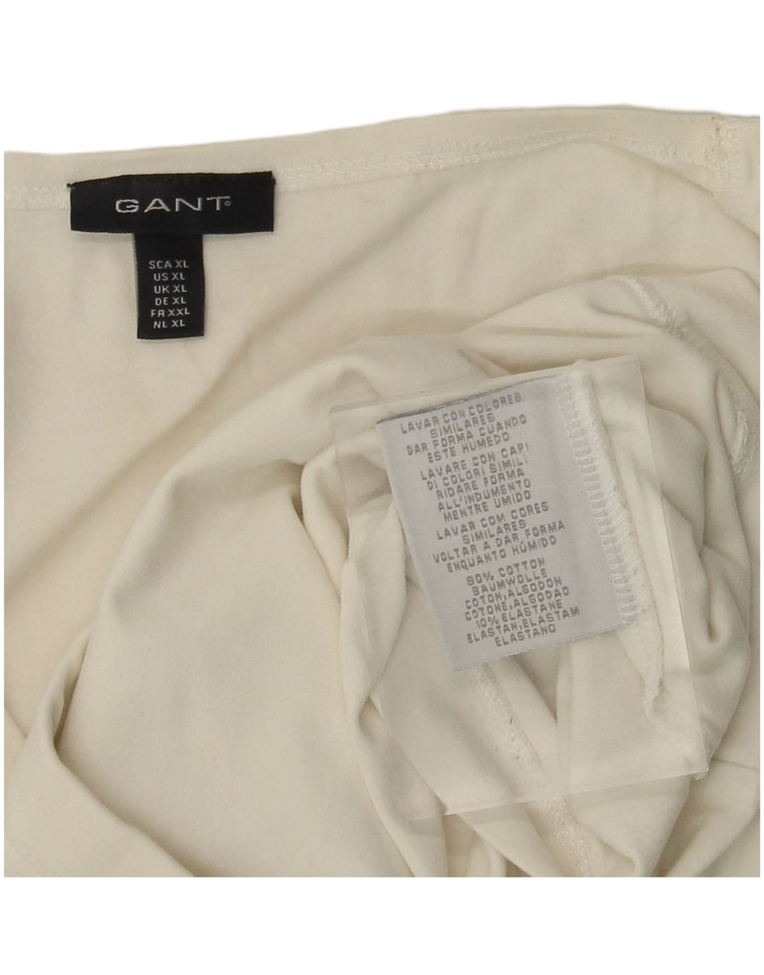 Женский топ GANT с длинным рукавом UK 18 XL, белый хлопок
