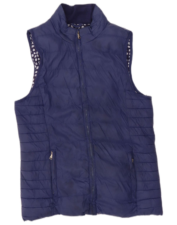 Crew Clothing Женский мягкий жилет UK 10, маленький темно-синий нейлон