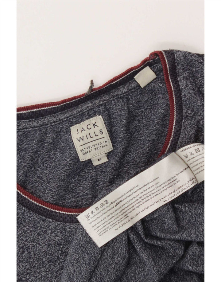 Мужская футболка Jack Wills Top Medium Темно-синяя в крапинку из хлопка